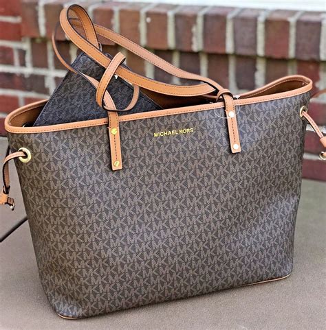 sac marron michael kors|michael kors large satchel bag.